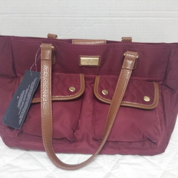 Tommy Hilfiger Maroon Shopper Tote Bag - Picture 4 of 7